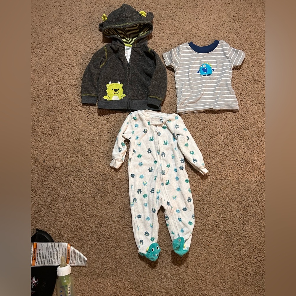 Baby monster clothing bundle
